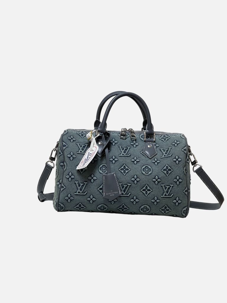 Louis Vuitton Speedy Bandoulière Denim Grey Bag Louis Vuitton Speedy Bandoulière Denim Grey Bag | Fragment Clothing