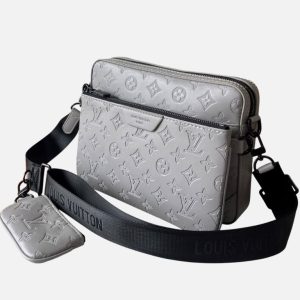 Louis Vuitton Trio Messenger Monogram Empreinte Grey Bag | Fragment Clothing