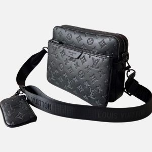 Louis Vuitton Trio Messenger Monogram Empreinte Black Bag | Fragment Clothing