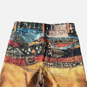 Acne Studios Western Belt Trompe-l'œil Wide Leg Pants | Fragment Clothing - View 2