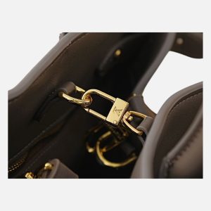 Louis Vuitton Suede Monogram Canvas Satchel Bag