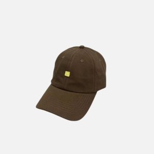 Acne Studios Brown Yellow Face Patch Hat | Fragment Clothing