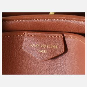 Louis Vuitton Cognac Calfskin Leather Tote Bag