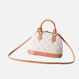 Louis Vuitton Alma BB Pink Monogram Denim Crossbody Bag