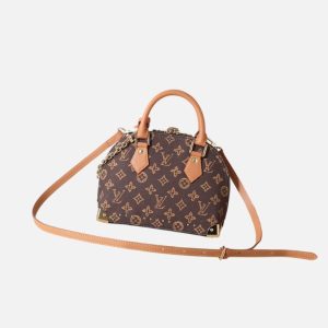 Louis Vuitton Monogram Denim Alma BB Bag Brown