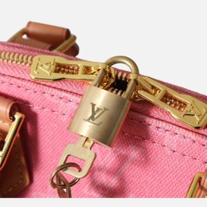 Louis Vuitton Monogram Denim Alma BB Pink Bag