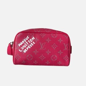 Louis Vuitton Pink Heritage Monogram Pouch | Fragment Clothing