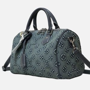 Louis Vuitton Speedy Bandoulière Denim Grey Bag | Fragment Clothing