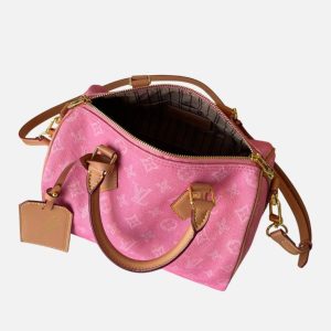 Louis Vuitton Speedy 25 Monogram Denim - Pink