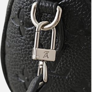 Louis Vuitton Black Leather Nano Speedy Bag