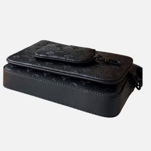 Louis Vuitton Trio Messenger Monogram Empreinte Black Bag | Fragment Clothing