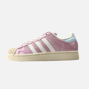 Adidas Originals Superstar Patent Pink White Shoes | Fragment Clothing
