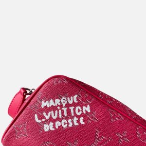 Louis Vuitton Pink Heritage Monogram Pouch