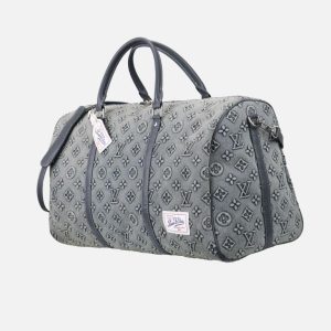 LV Denim Monogram Keepall Weekender – Grey | Fragment Clothing - View 2