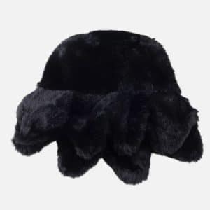 Glo Gang Faux Fur Sun Mascot Trapper Hat – Black