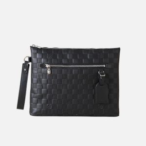 Louis Vuitton Onyx Damier Infini Wristlet Pouch | Fragment Clothing