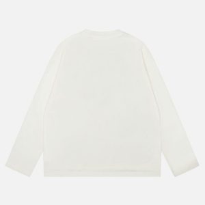 Acne Studios White Script Graphic Long Sleeve Shirt | Fragment Clothing - View 2