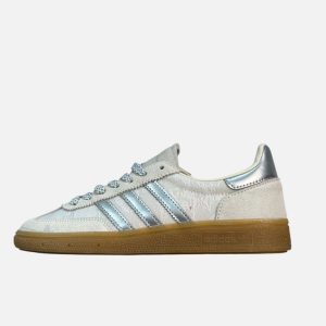Adidas Samba White Metallic Silver Classic Gum Sole Sneakers | Fragment Clothing