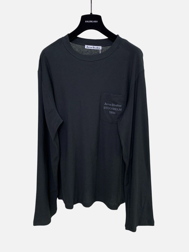 Acne Studios Black Stockholm 1996 Pocket Long Sleeve T-Shirt Acne Studios Black Stockholm 1996 Pocket Long Sleeve T-Shirt | Fragment Clothing