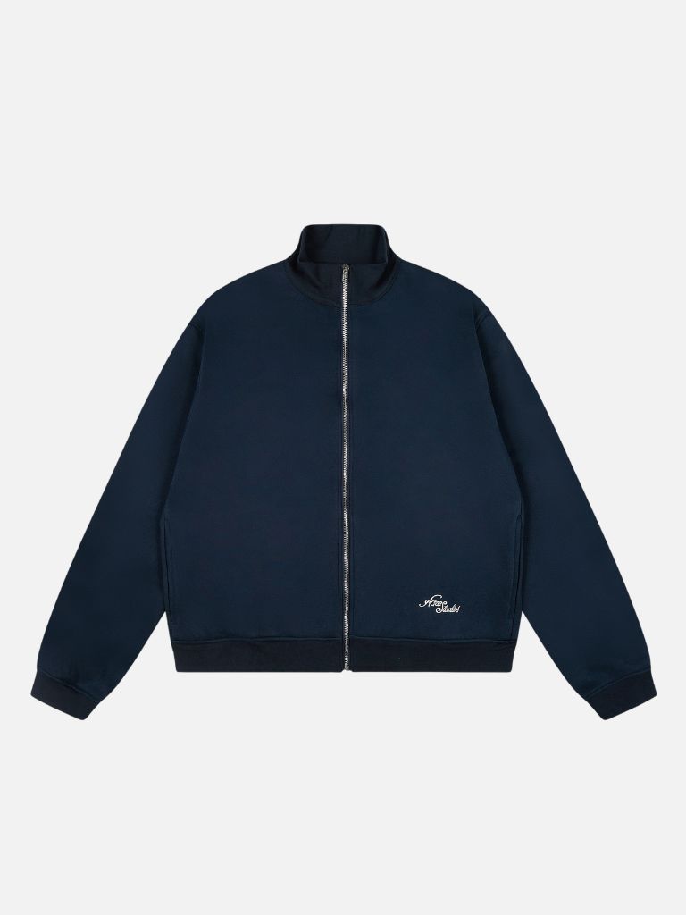 Acne Studios Dark Navy Full-Zip Sweatshirt Jacket Acne Studios Dark Navy Full-Zip Sweatshirt Jacket | Fragment Clothing