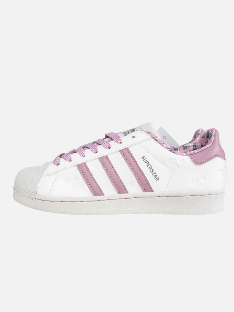 Adidas Superstar Women's White Leather Pink Hearts Sneakers Adidas Superstar Women's White Leather Pink Hearts Sneakers | Fragment Clothing