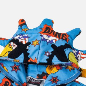 Glo Gang All-Over "Bang" Graphic Full-Zip Hoodie – Blue | Fragment Clothing - View 2