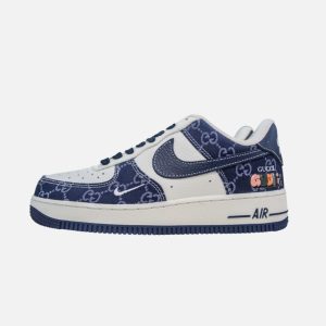 Nike Air Force 1 Navy Gucci Custom | Fragment Clothing - View 3