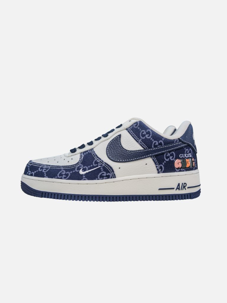 Nike Air Force 1 Navy Gucci Custom Nike Air Force 1 Navy Gucci Custom | Fragment Clothing - View 3