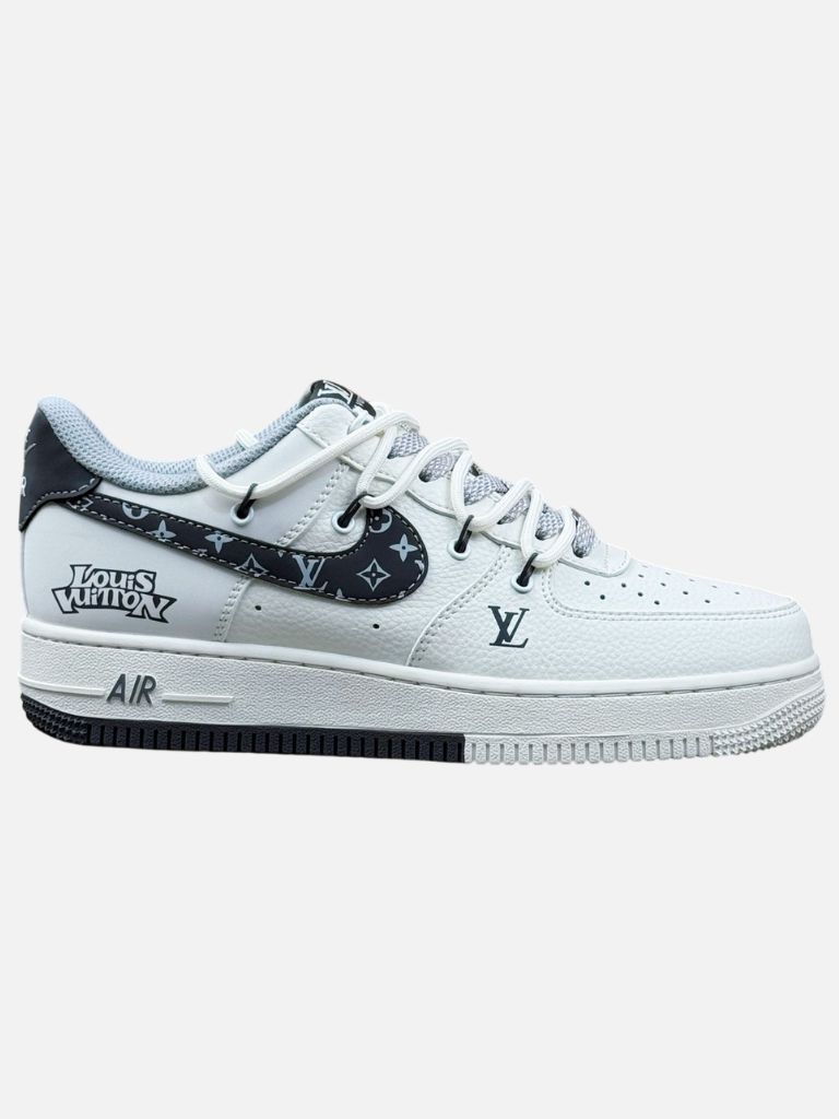 Nike Air Force 1 White Black Louis Vuitton Graphic Monogram Sneakers Nike Air Force 1 White Black Louis Vuitton Graphic Monogram Sneakers | Fragment Clothing Streetwear