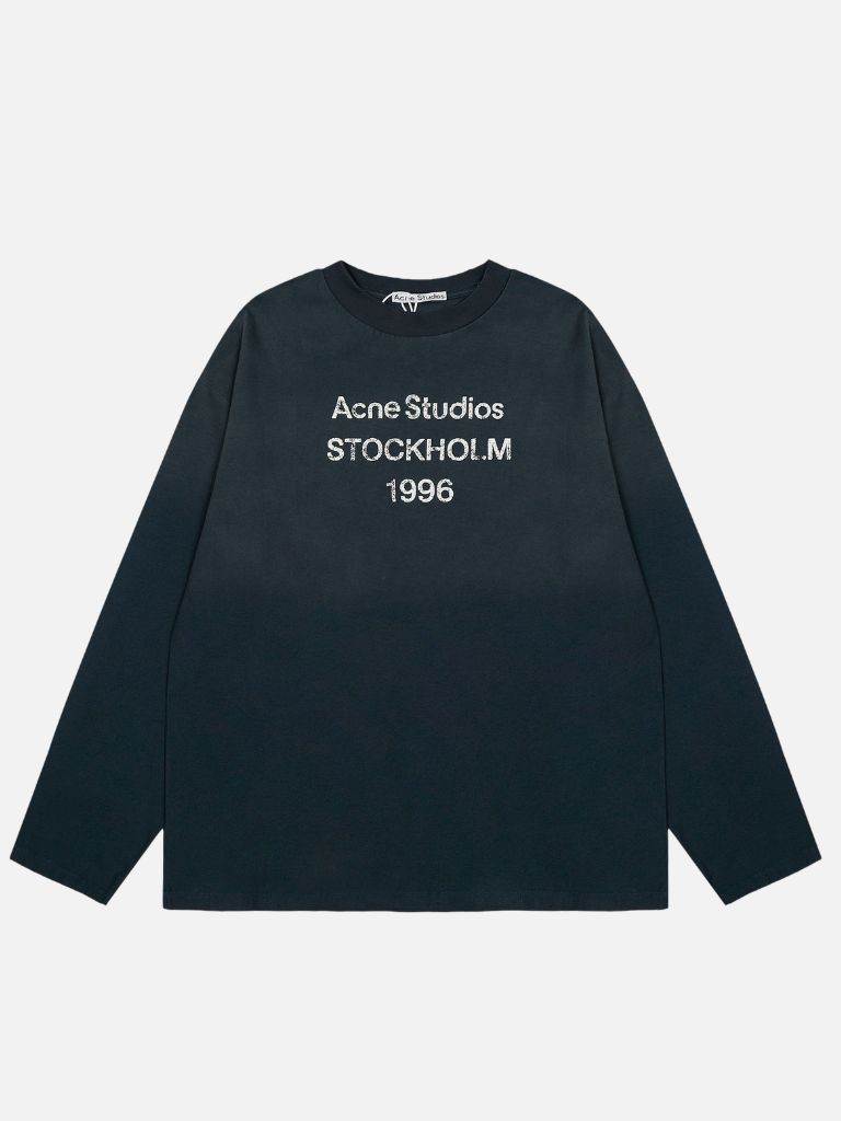 Acne Studios Black Stockholm 1996 Rhinestone Long Sleeve T-Shirt Acne Studios Black Stockholm 1996 Rhinestone Long Sleeve T-Shirt | Fragment Clothing