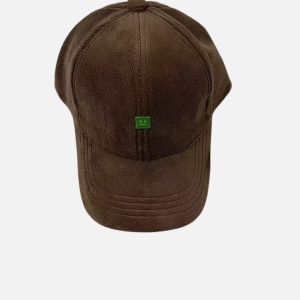 Acne Studios Brown Plush Mini Face Patch Baseball Cap | Fragment Clothing
