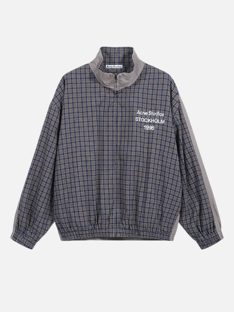 Acne Studios Plaid High-Neck Zip Jacket Acne Studios Plaid Reversible High-Neck Zip Jacket | Fragment Clothing
