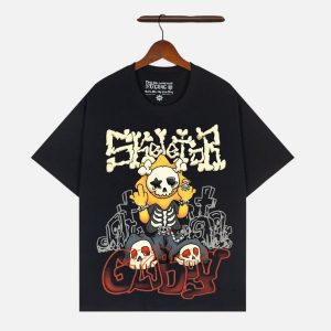 Glo Gang "Skeletor Glo Boy" Graphic T-Shirt – Black | Fragment Clothing