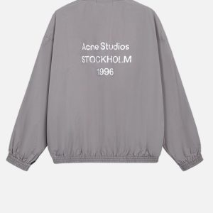Acne Studios Plaid Reversible High-Neck Zip Jacket | Fragment Clothing - View 2