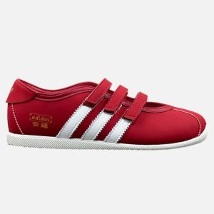 Adidas Originals Anfu Red/White Leather Triple Velcro Strap Sneakers | Fragment Clothing