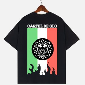 Glo Gang "Cartel De Glo" Snake & Sun Graphic T-Shirt - Black | Fragment Clothing - View 2