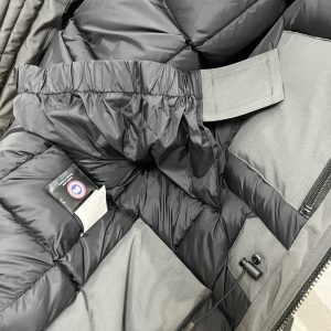 Canada Goose Dark Grey Classic Logo Fur Hood Parka | Fragment Clothing