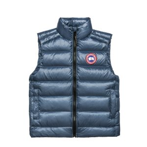 Canada Goose Slate Blue Crofton Down Puffer Vest | Fragment Clothing