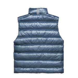 Canada Goose Slate Blue Crofton Down Puffer Vest | Fragment Clothing