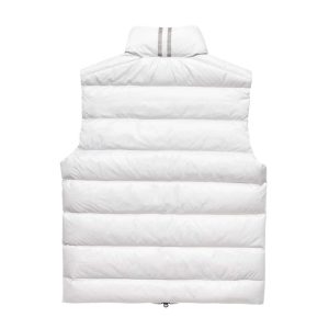 Canada Goose White Crofton Down Puffer Vest | Fragment Clothing