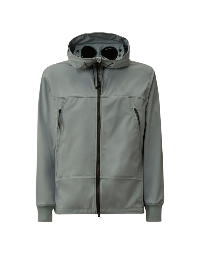 C.P Company Silver Blue Shell-R Goggle Jacket (1) C.P Company Stone Bleach - White 50 Fili Indigo Bleached Goggle Jacket | Fragment Clothing