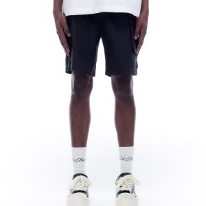 Cole Buxton Black Tech Cargo Shorts (4) | Fragment Clothing