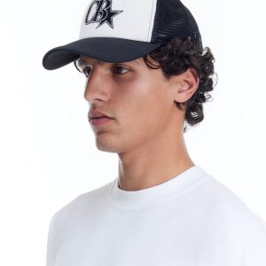 Cole Buxton Black Vintage Star Trucker Cap (1) | Fragment Clothing