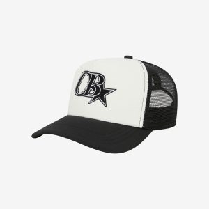 Cole Buxton Black Vintage Star Trucker Cap | Fragment Clothing
