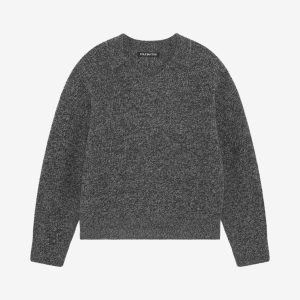 Cole Buxton Grey Open Neck Knit Polo | Fragment Clothing