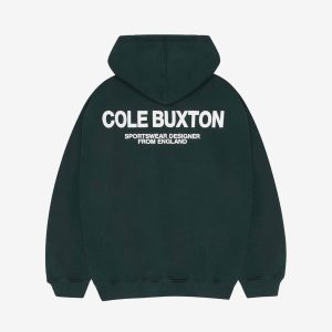 Cole Buxton Sportswear Forest Green Hoodie | Fragment Clothing