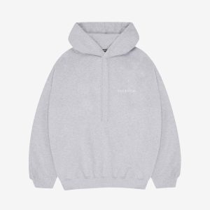 Cole Buxton Sportswear Light Grey Marl Hoodie | Fragment Clothing - View 2