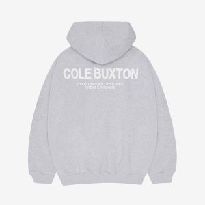 Cole Buxton  Sportswear Light Grey Marl Hoodie | Fragment Clothing