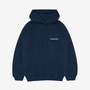 Cole Buxton Sportswear Navy Blue Hoodie (2) | Fragment Clothing