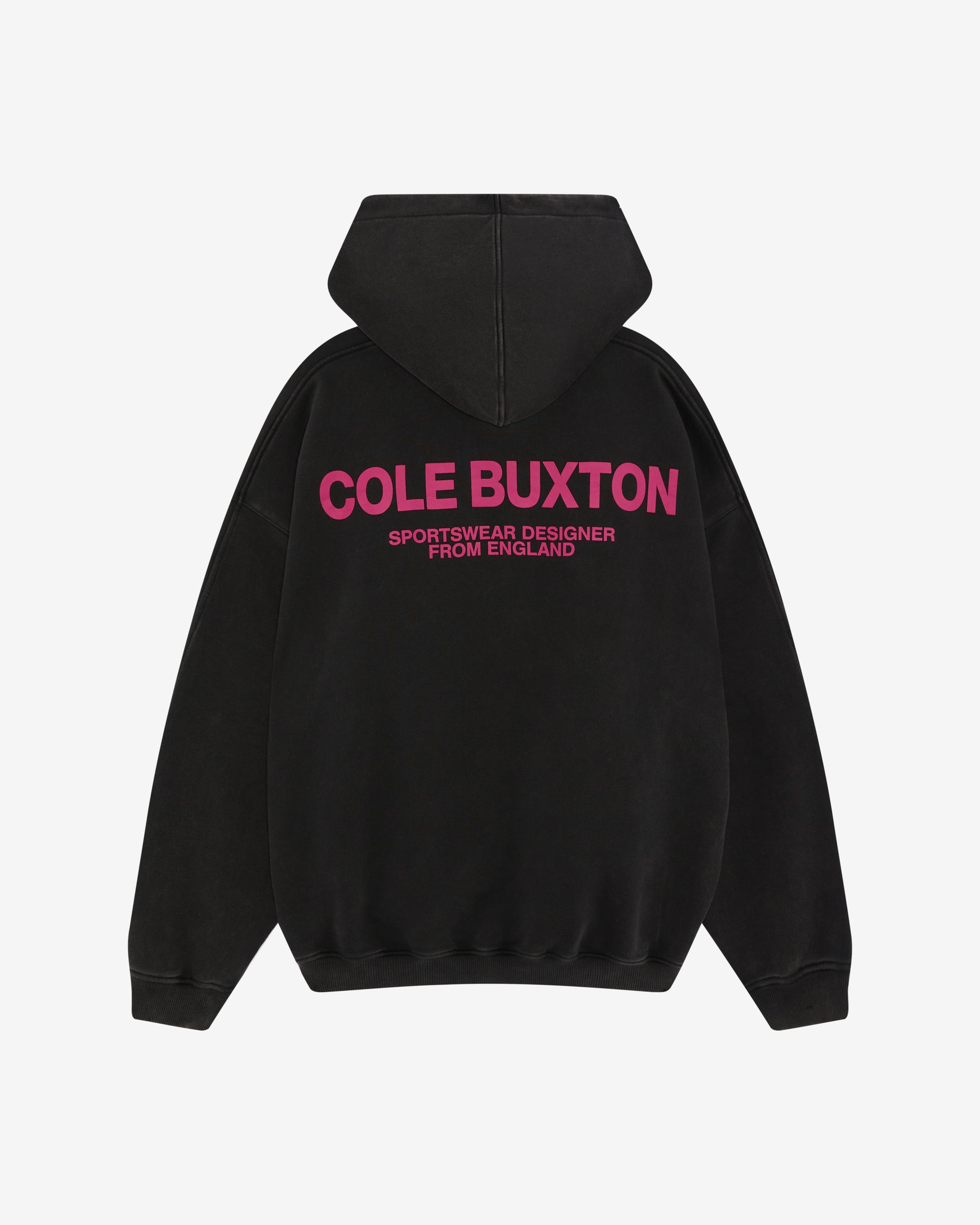Cole Buxton Sportswear Vintage Black Pink Hoodie (1) Cole Buxton Sportswear Vintage Black / Pink Hoodie | Fragment Clothing
